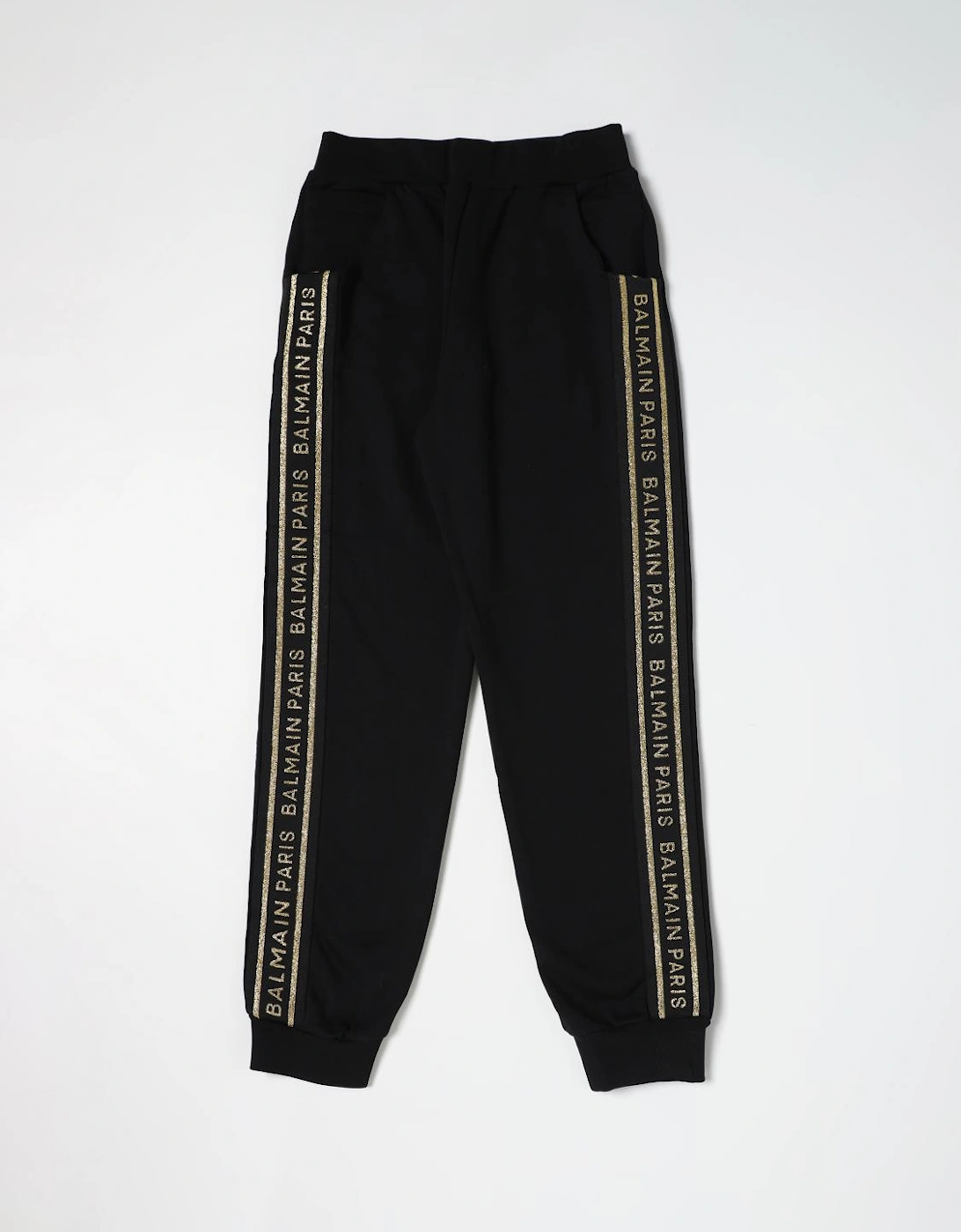 Kids Joggers GoldLettered Side Stripes, 3 of 2