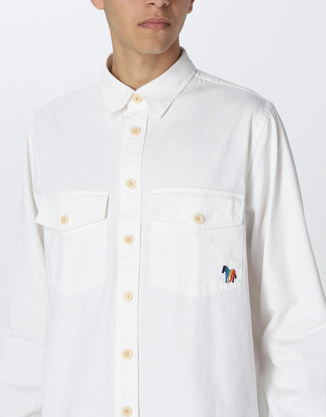 LongSleeve Casual Shirt with Chest Pockets