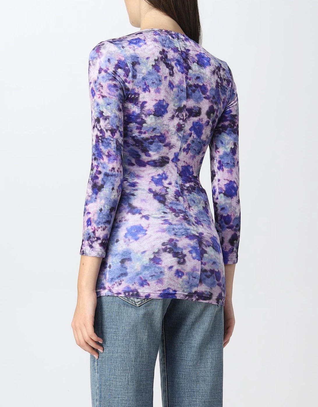 Velvet Long Sleeve Sweetheart Top