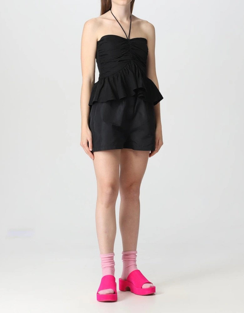 Halter Peplum Top and Shorts Set