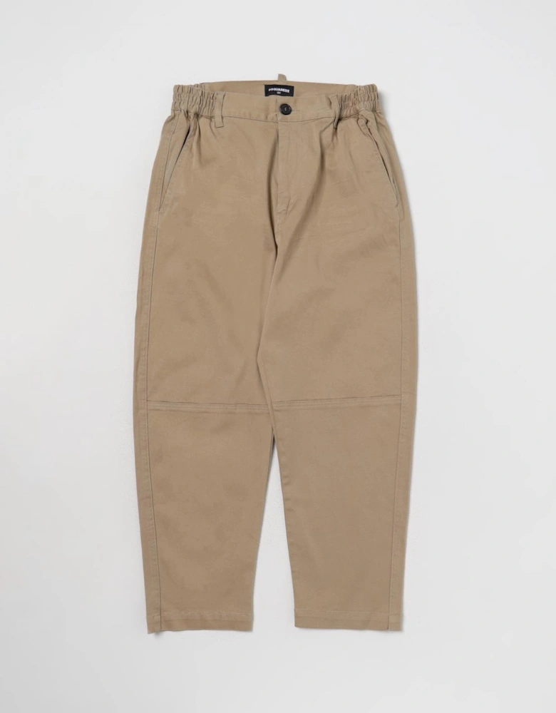Cropped Chino Pants Relaxed Fit