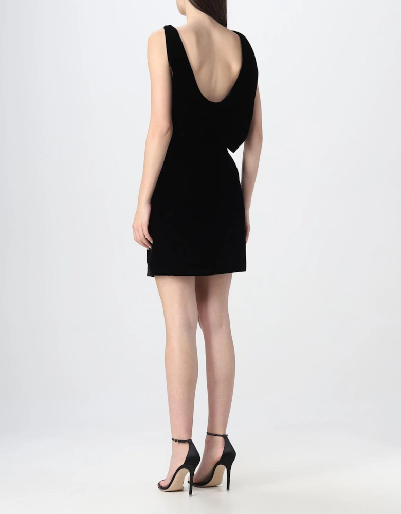 Velvet Mini Dress Sleeveless VNeck