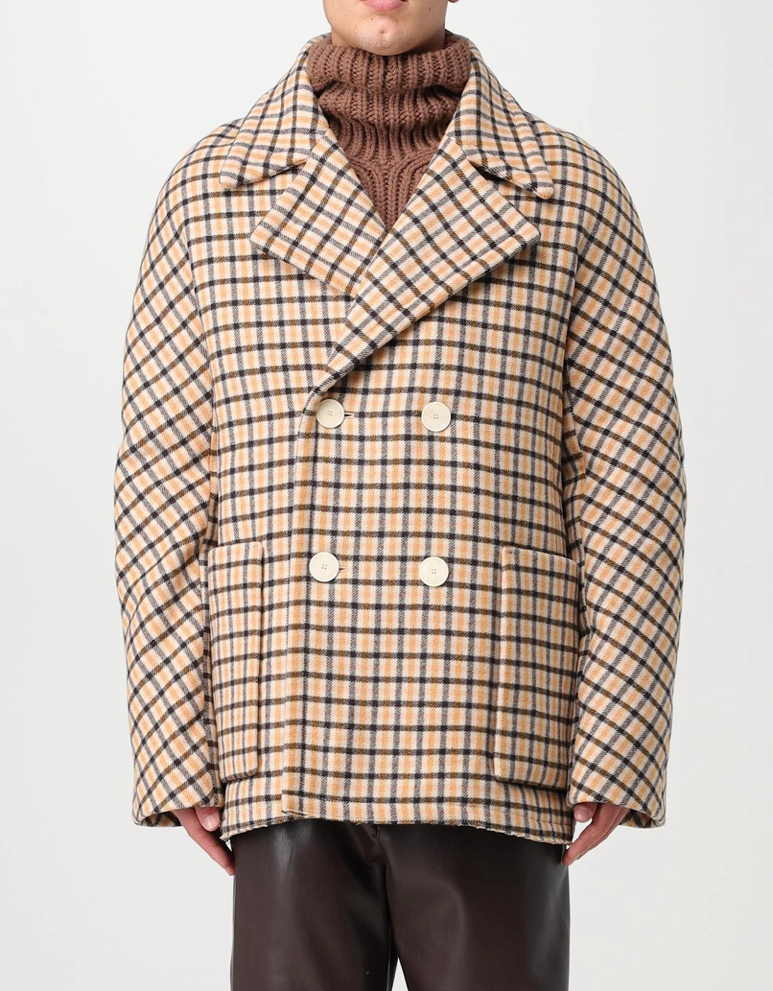 DoubleBreasted Plaid Wool Coat, 6 of 5