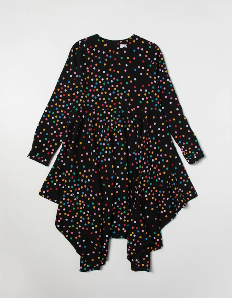 Asymmetrical Polka Dot Dress