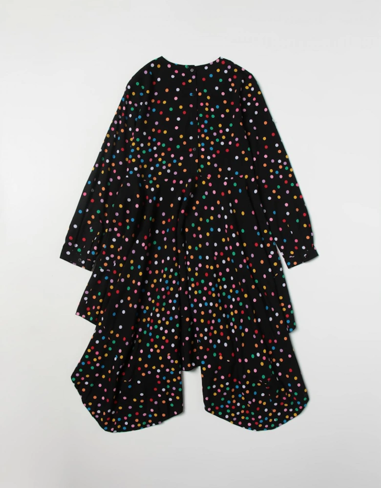 Asymmetrical Polka Dot Dress