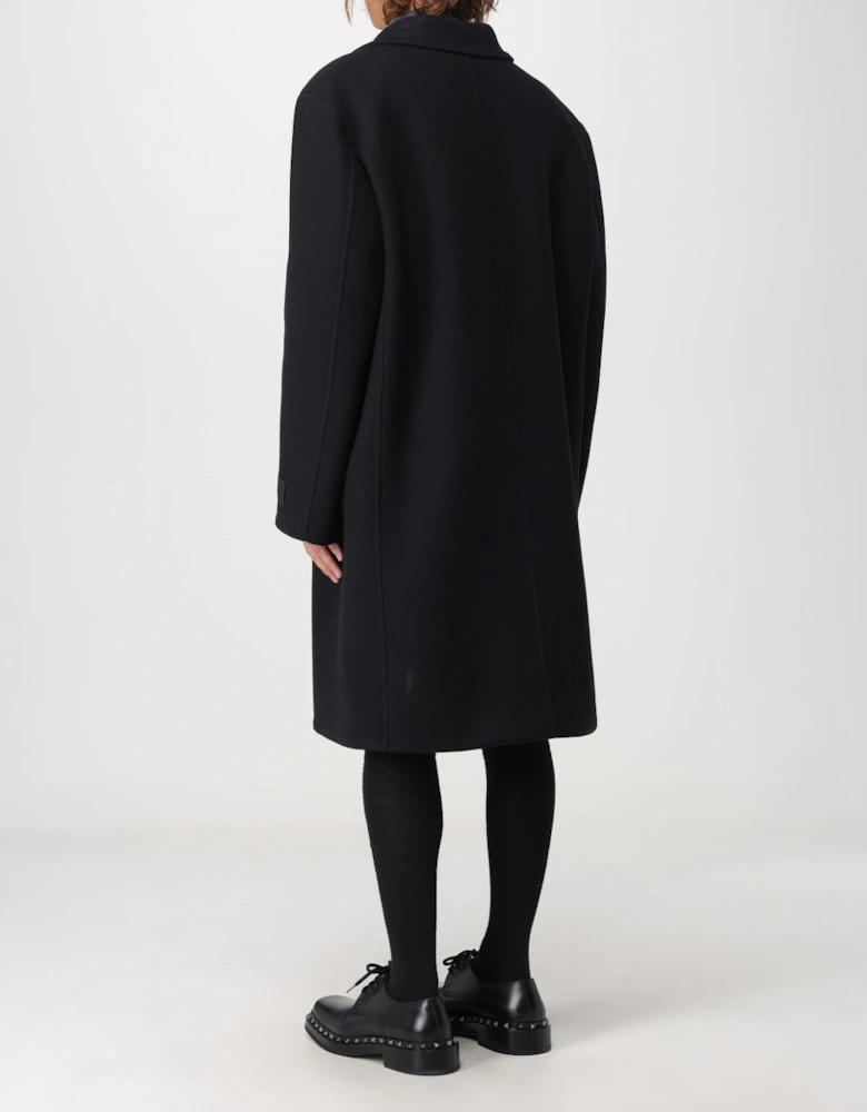 Oversized Wool Coat Classic Notch Lapel