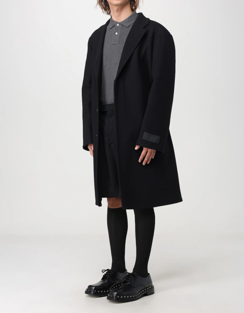 Oversized Wool Coat Classic Notch Lapel