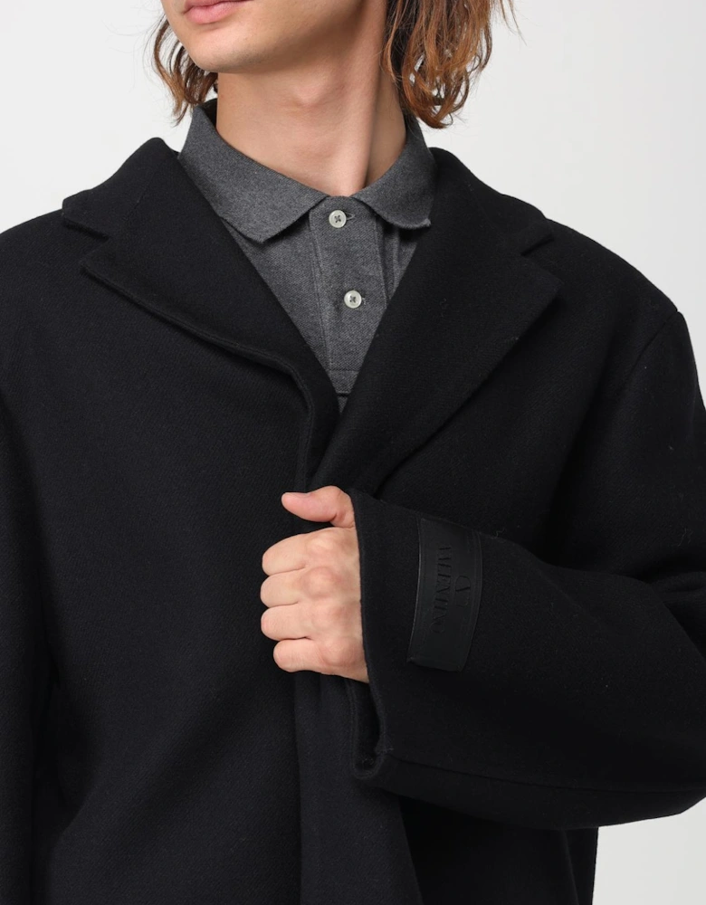 Oversized Wool Coat Classic Notch Lapel
