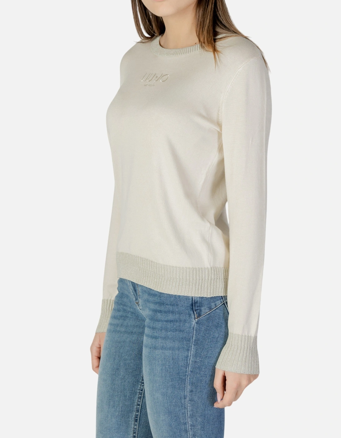 Plain Long Sleeve Round Neck Knitwear