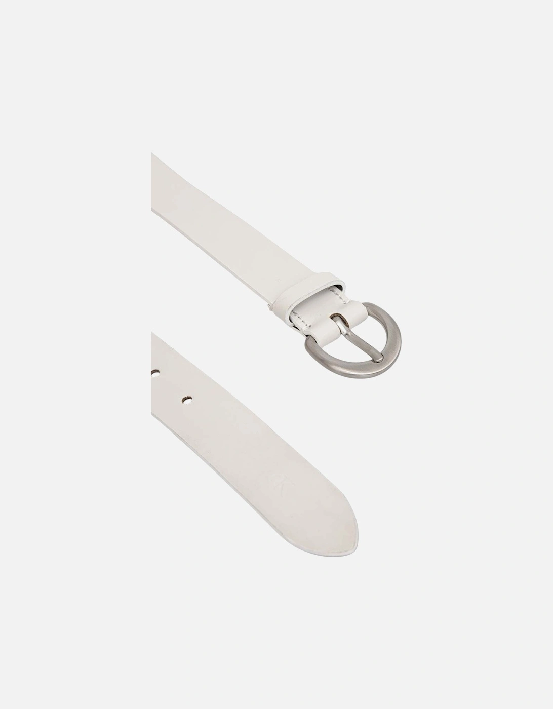 Leather Belt with Buckle Fastening