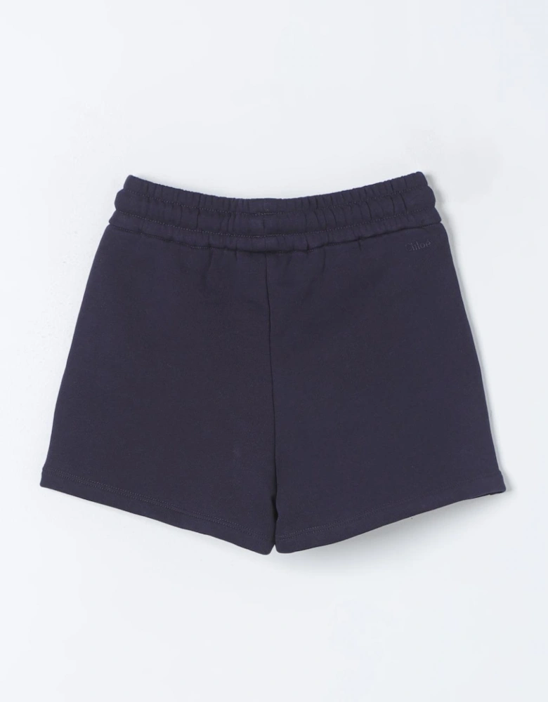 Girls Casual Shorts Metal Eyelets