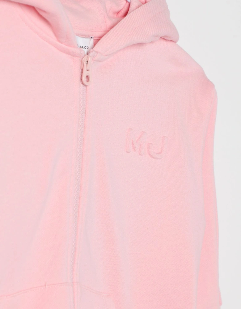 Girls ZipUp Hoodie Embroidered Logo