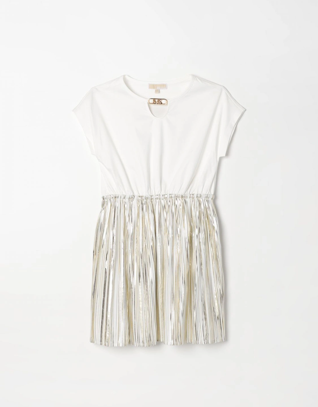 Metallic Pleated Party Dress, 4 of 3