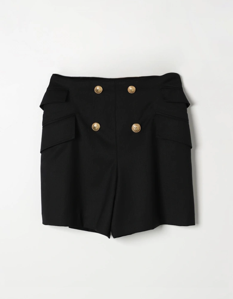 Tailored Shorts with Button Detail