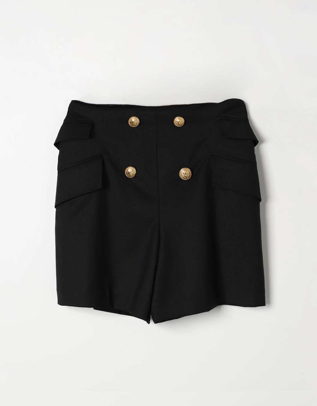 Tailored Shorts with Button Detail, 4 of 3