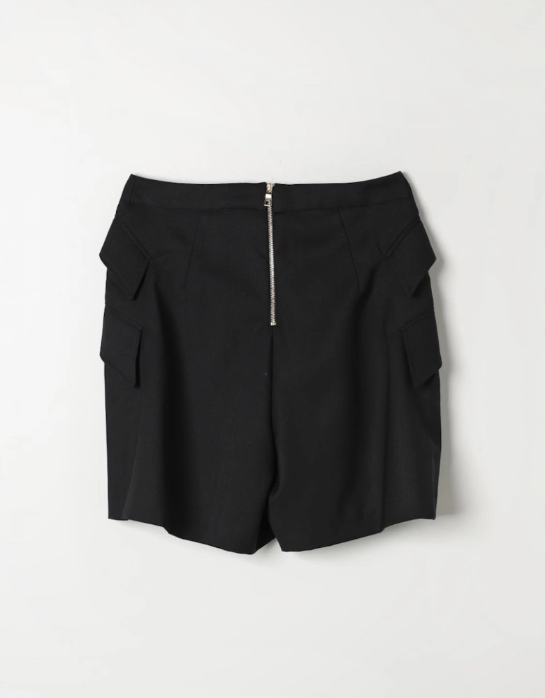Tailored Shorts with Button Detail