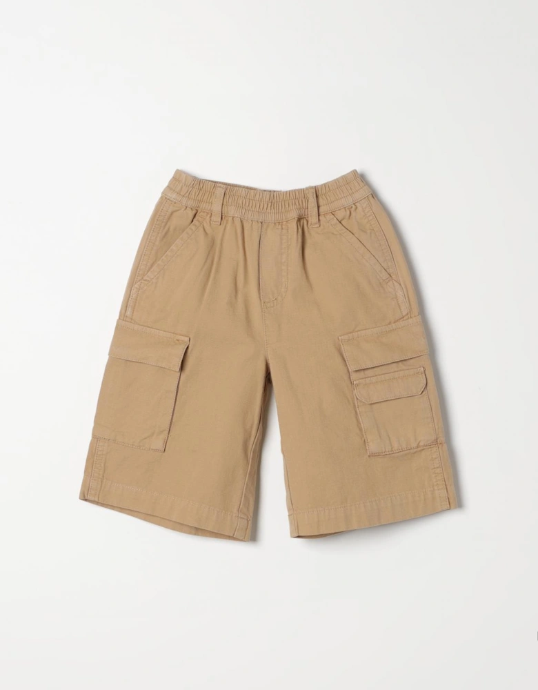 Cargo Shorts with Elastic Waistband