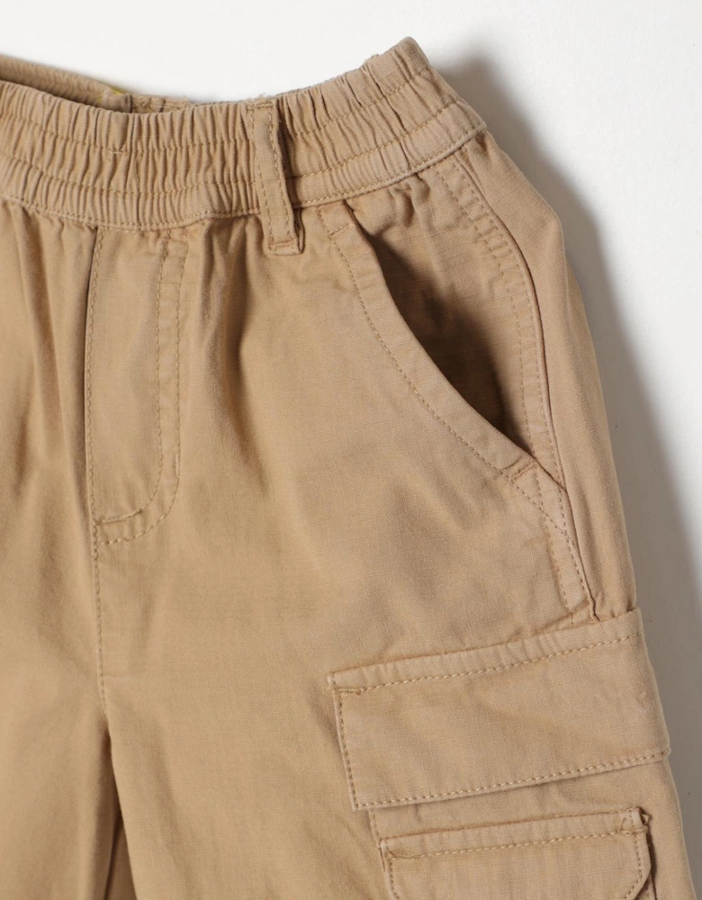 Cargo Shorts with Elastic Waistband