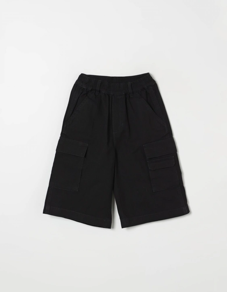 Cargo Shorts with Elastic Waistband