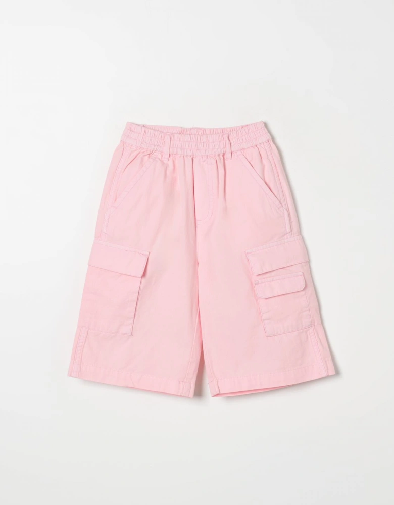 Cargo Shorts with Elastic Waistband