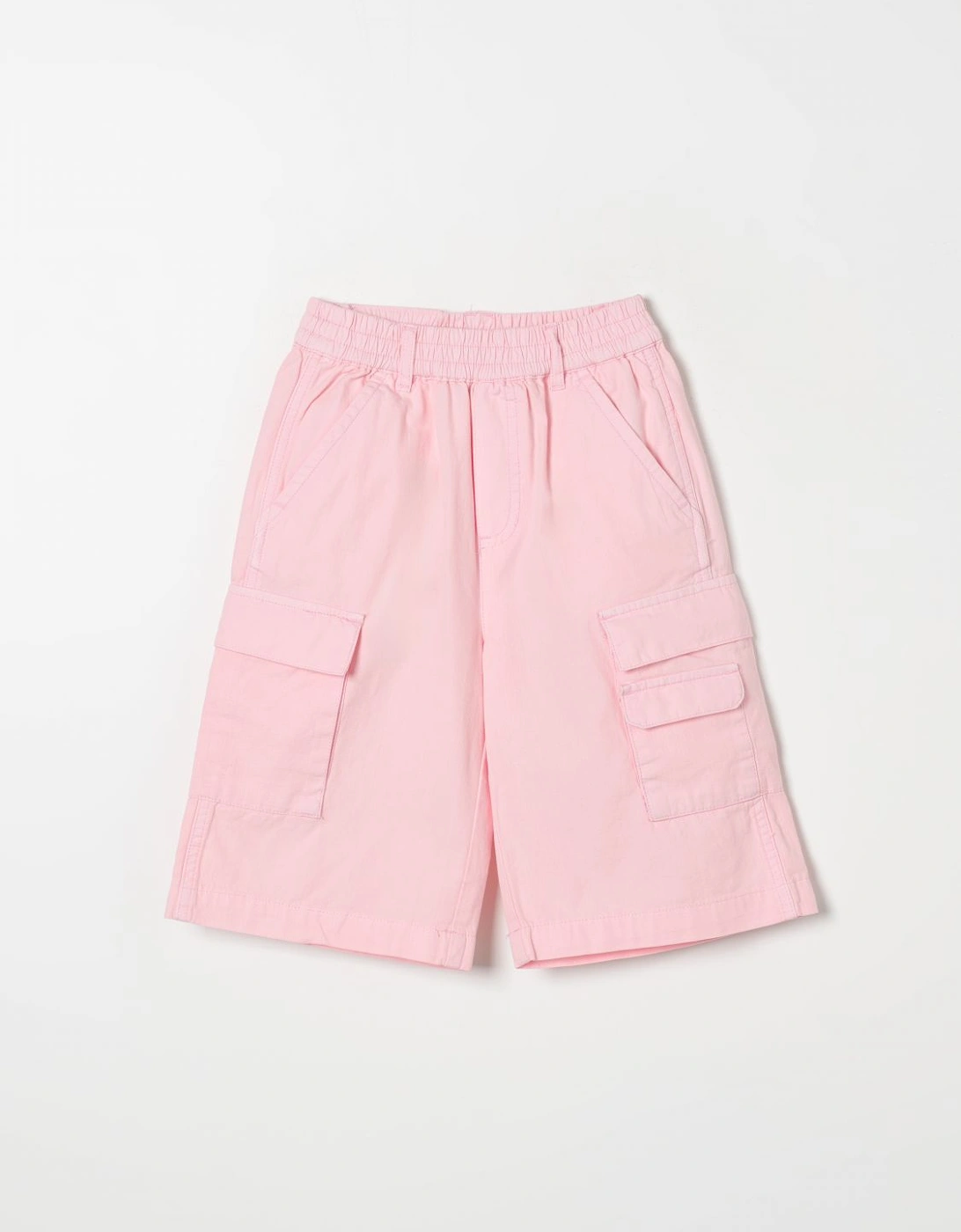 Cargo Shorts with Elastic Waistband