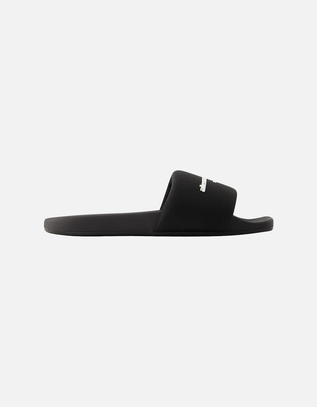 Black Nylon Slip-On Pool Slides with Rubber Sole by Alexander Wang, 5 of 4