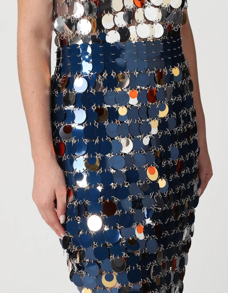 Chainmail Sequin Midi Skirt