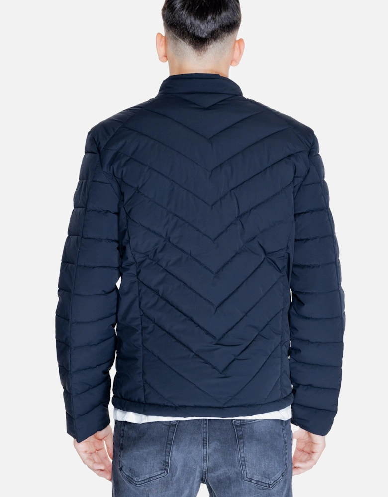Men's Quilted Bomber Jacket - Navy