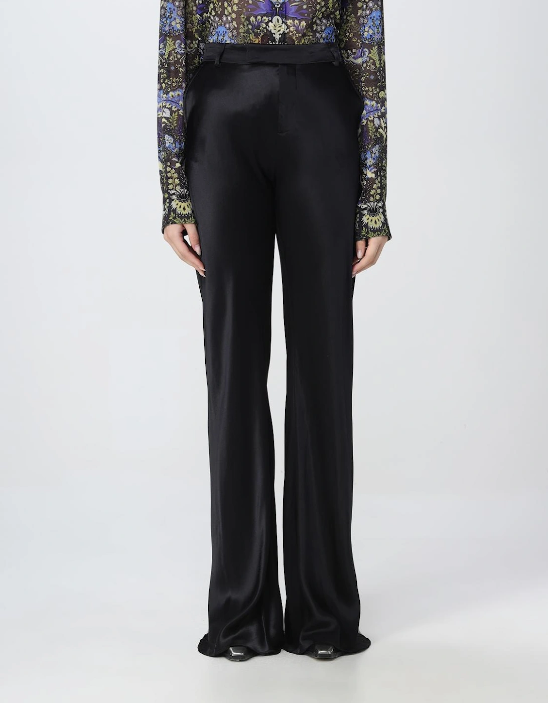 Silk Wide Leg Trousers, 6 of 5