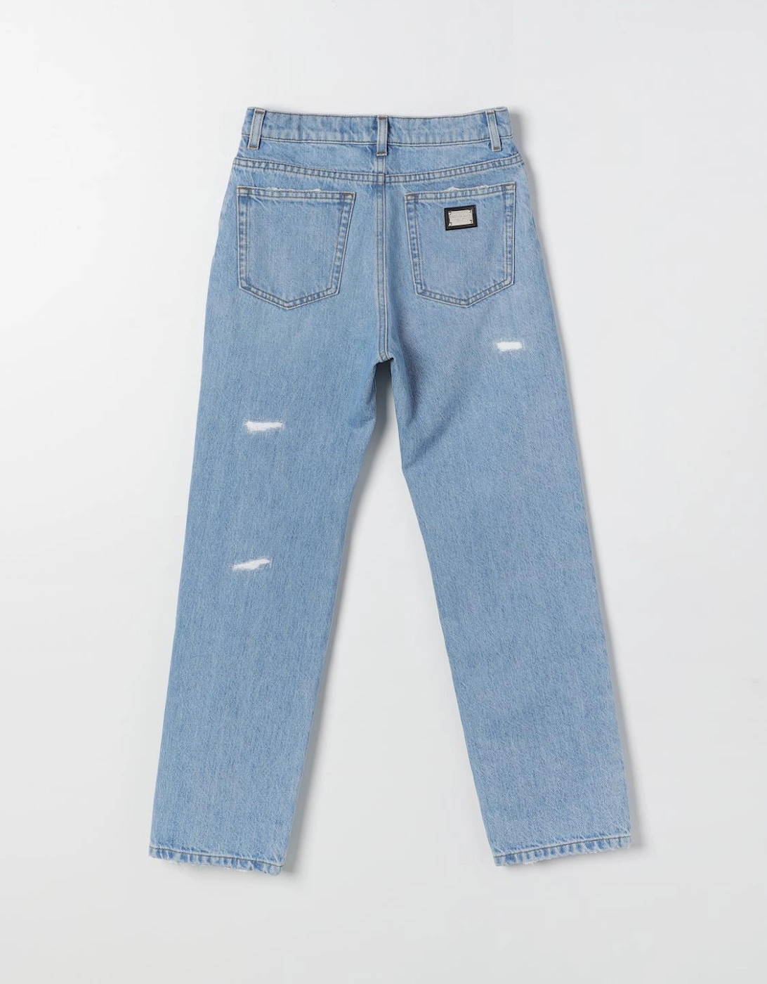 Kids Straight Leg Distressed Jeans