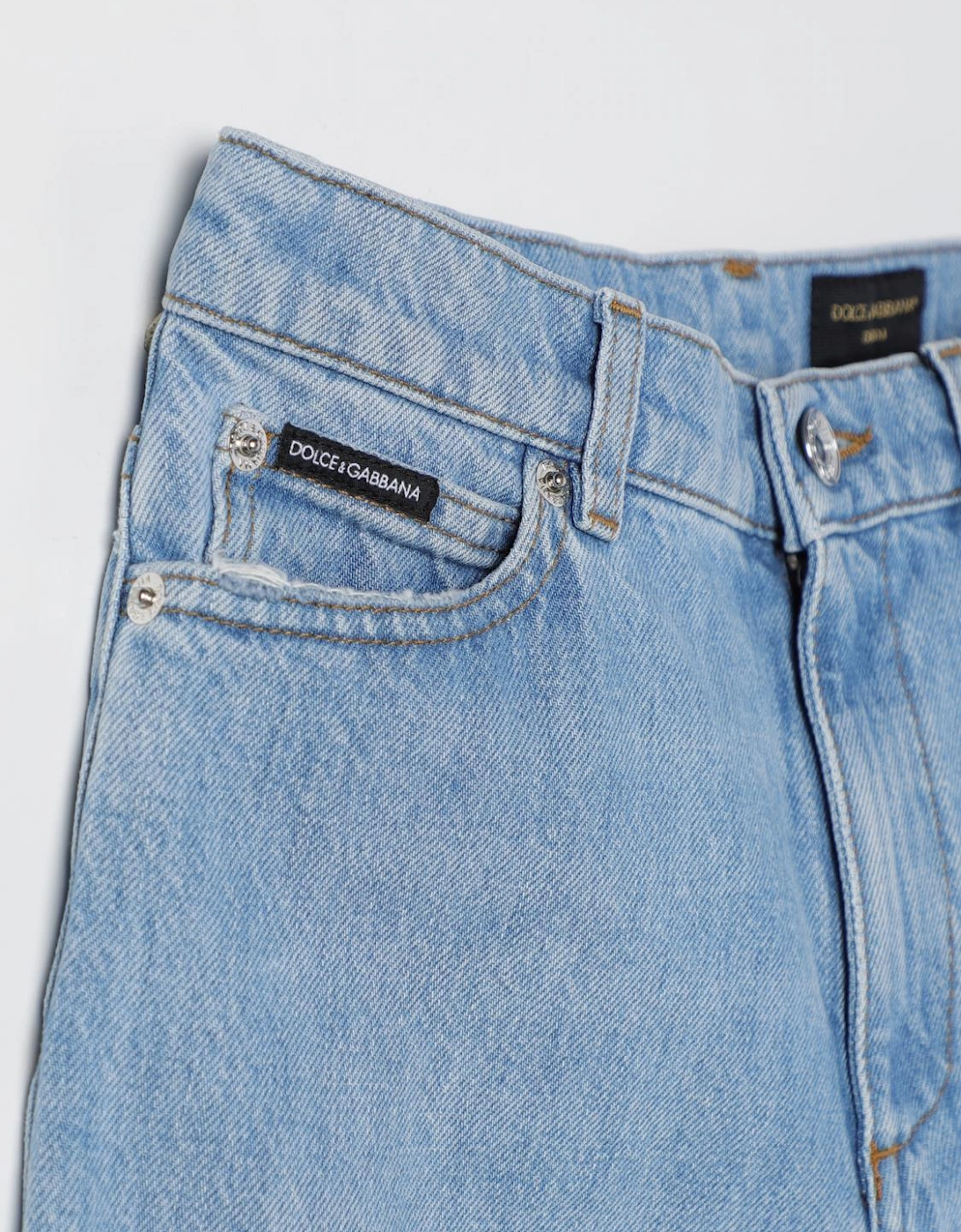Kids Straight Leg Distressed Jeans