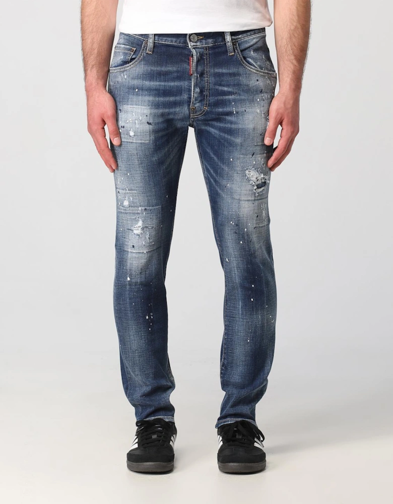 Skater Cool Guy Distressed Jeans
