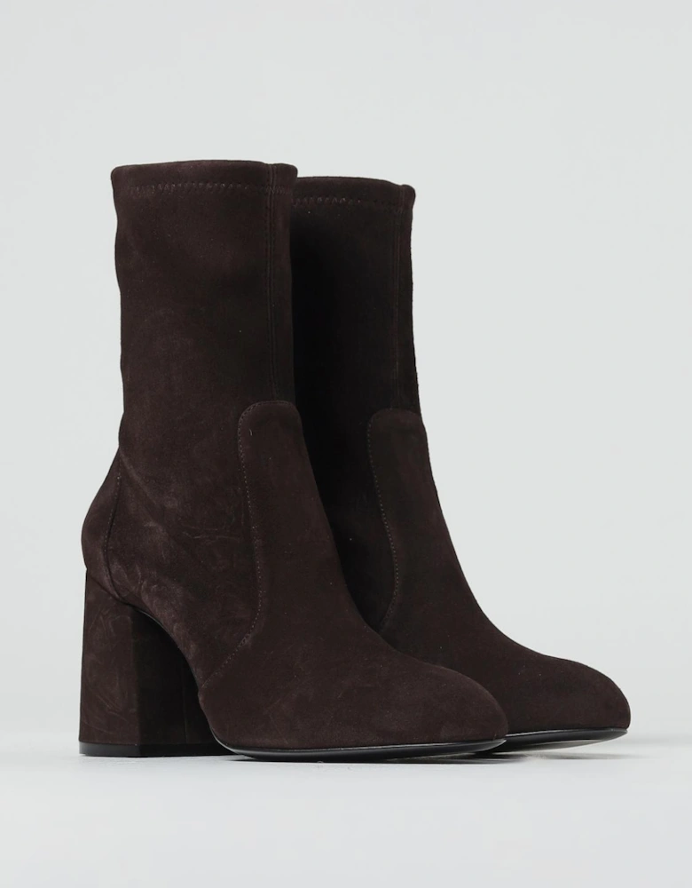 Reserve Sock Bootie Suede Block Heel