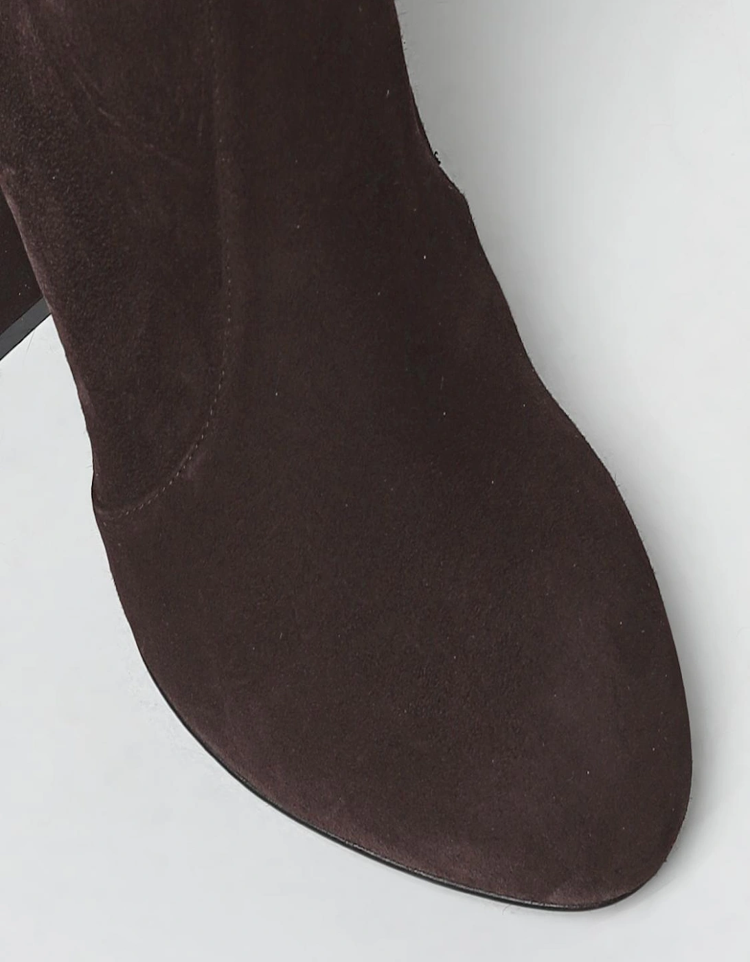 Reserve Sock Bootie Suede Block Heel