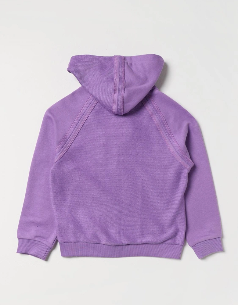 Girls ZipUp Hoodie Logo Print