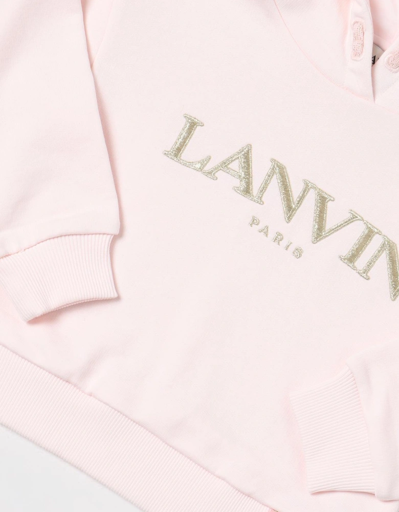 Girls Hoodie Embroidered Logo