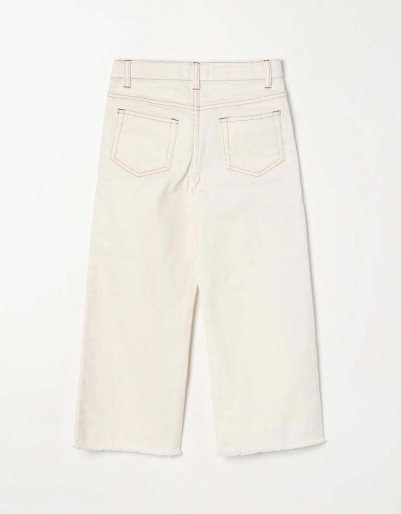 Kids Cropped WideLeg Jeans