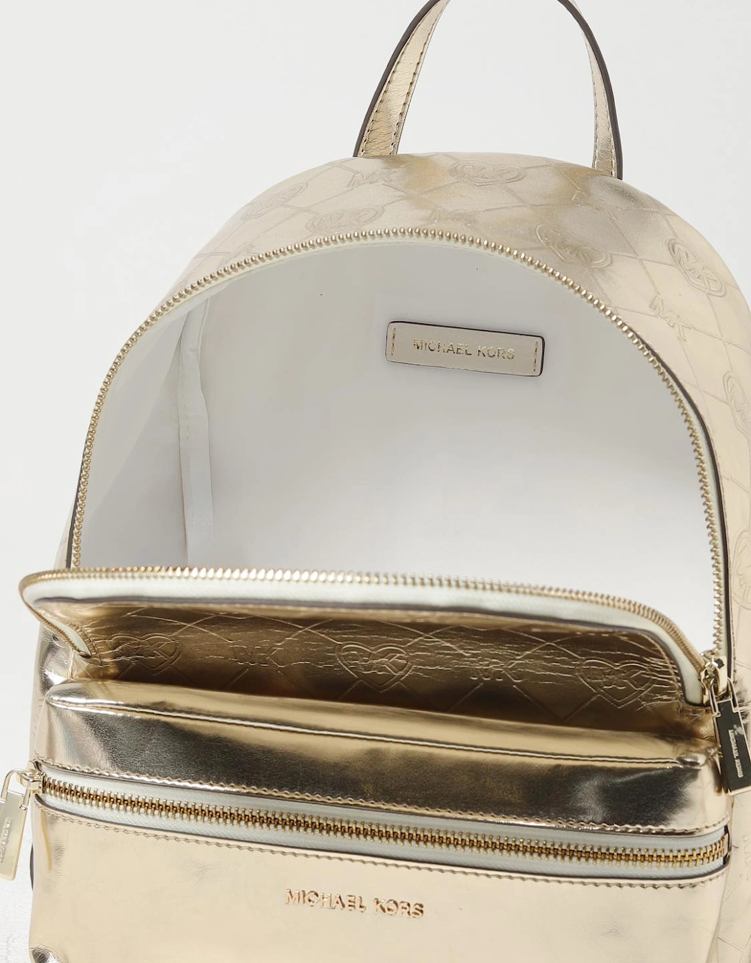Metallic MK Logo Backpack