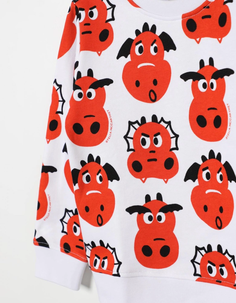 Kids Dragon Print Sweatshirt