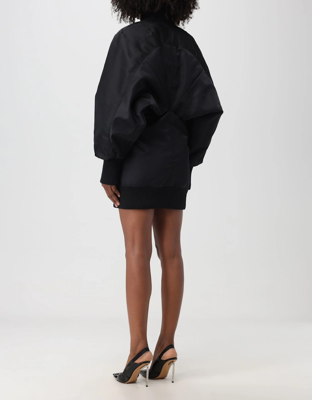 Mini Dress Bomber Jacket Style