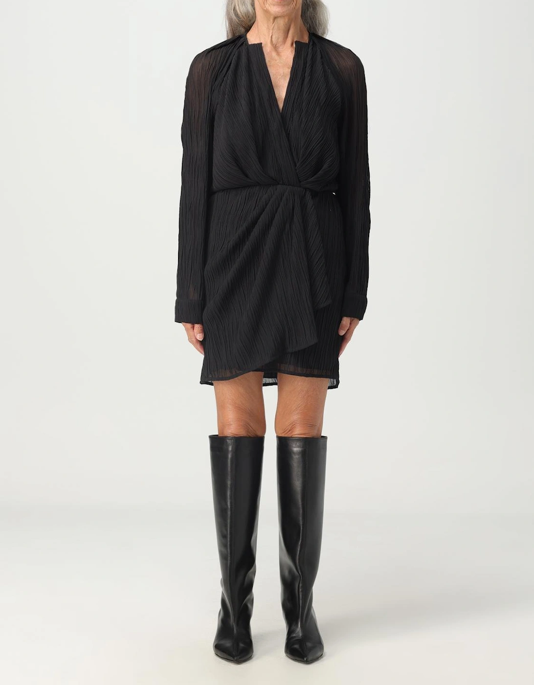 Alvina Mini Dress Pleated Wrap, 4 of 3