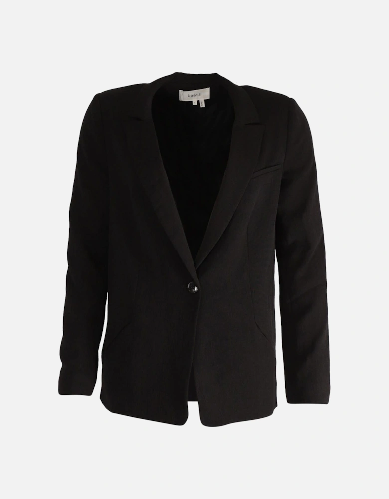 SingleButton Notch Collar Blazer