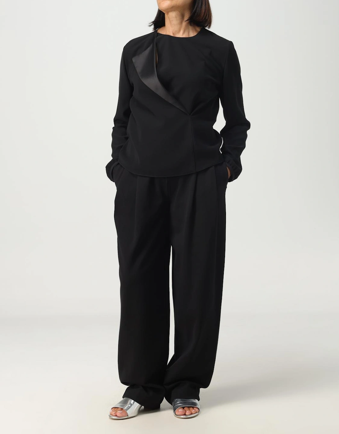 Tailored Pleated WideLeg Pants