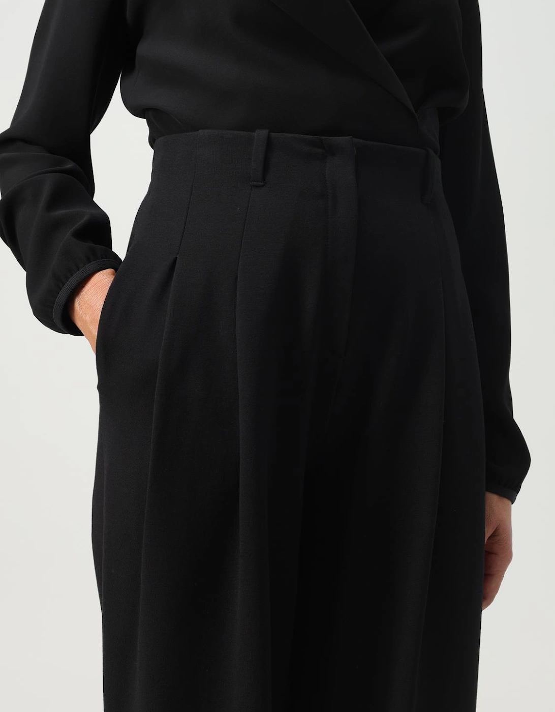 Tailored Pleated WideLeg Pants