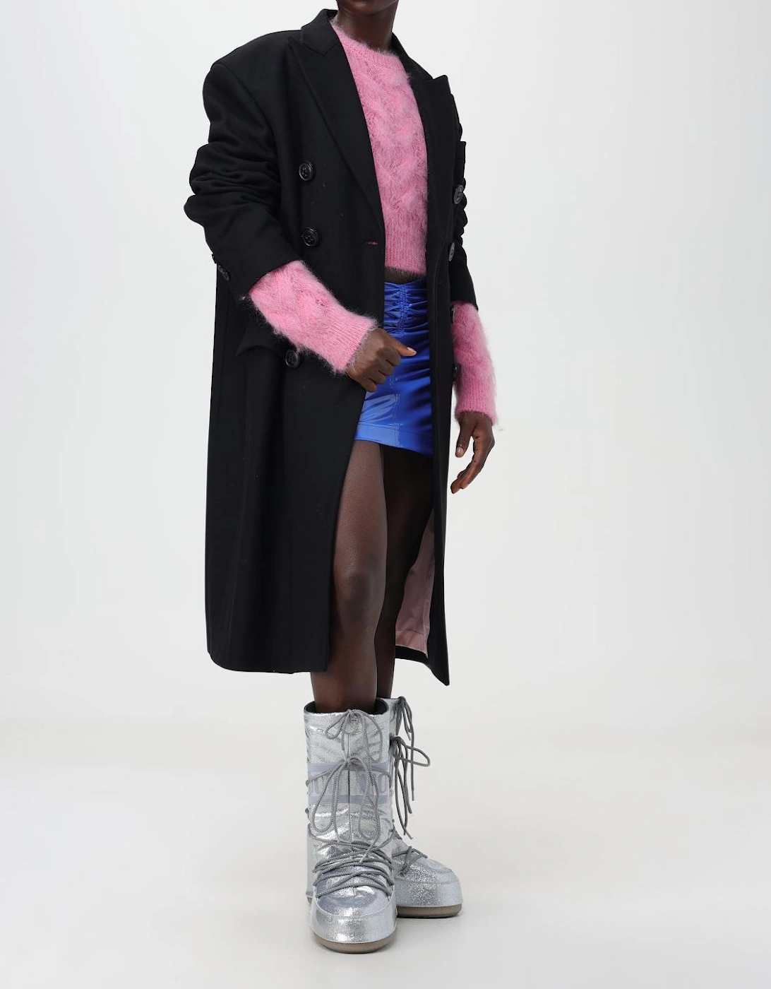 Oversized DoubleBreasted Wool Coat