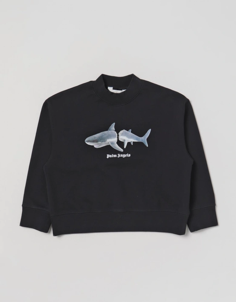 Shark Graphic Crewneck Sweatshirt