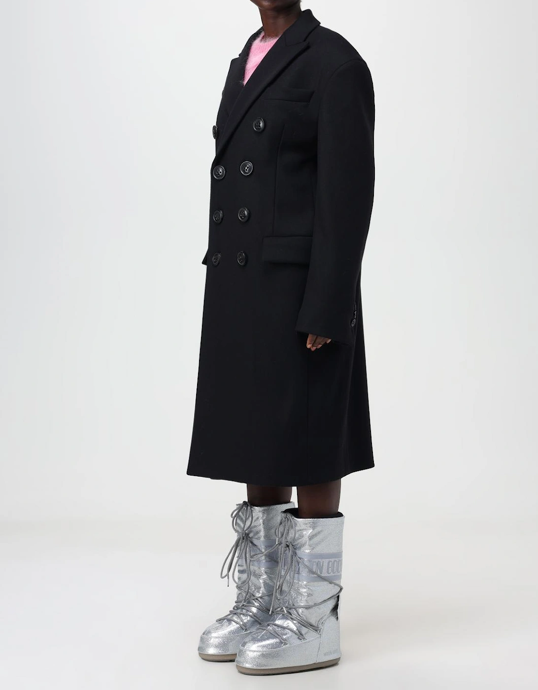 Oversized DoubleBreasted Wool Coat