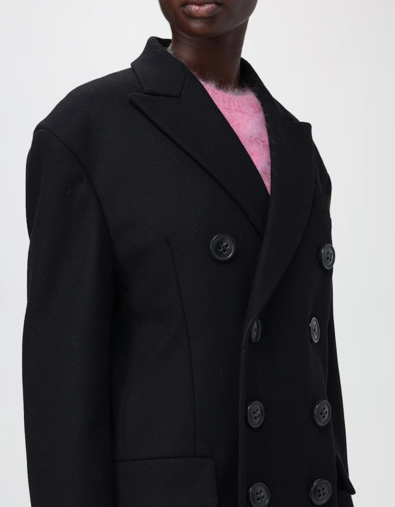 Oversized DoubleBreasted Wool Coat