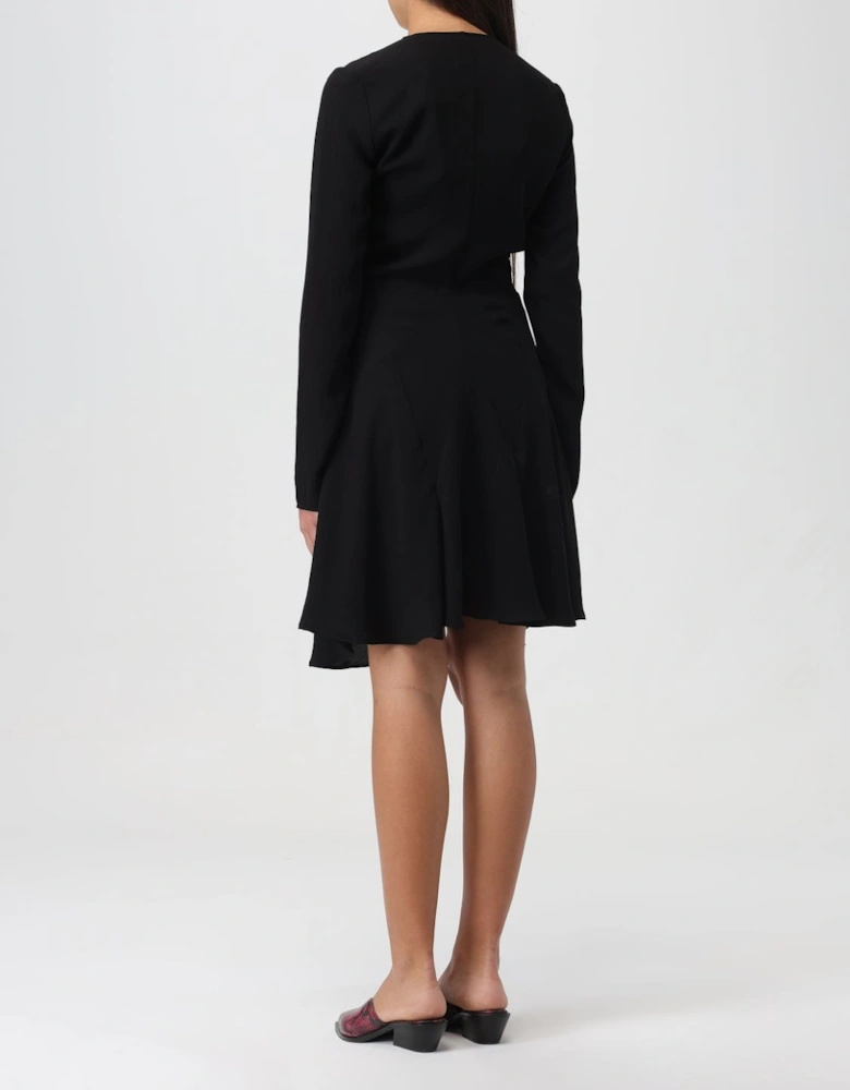 Silk Mini Dress VNeck
