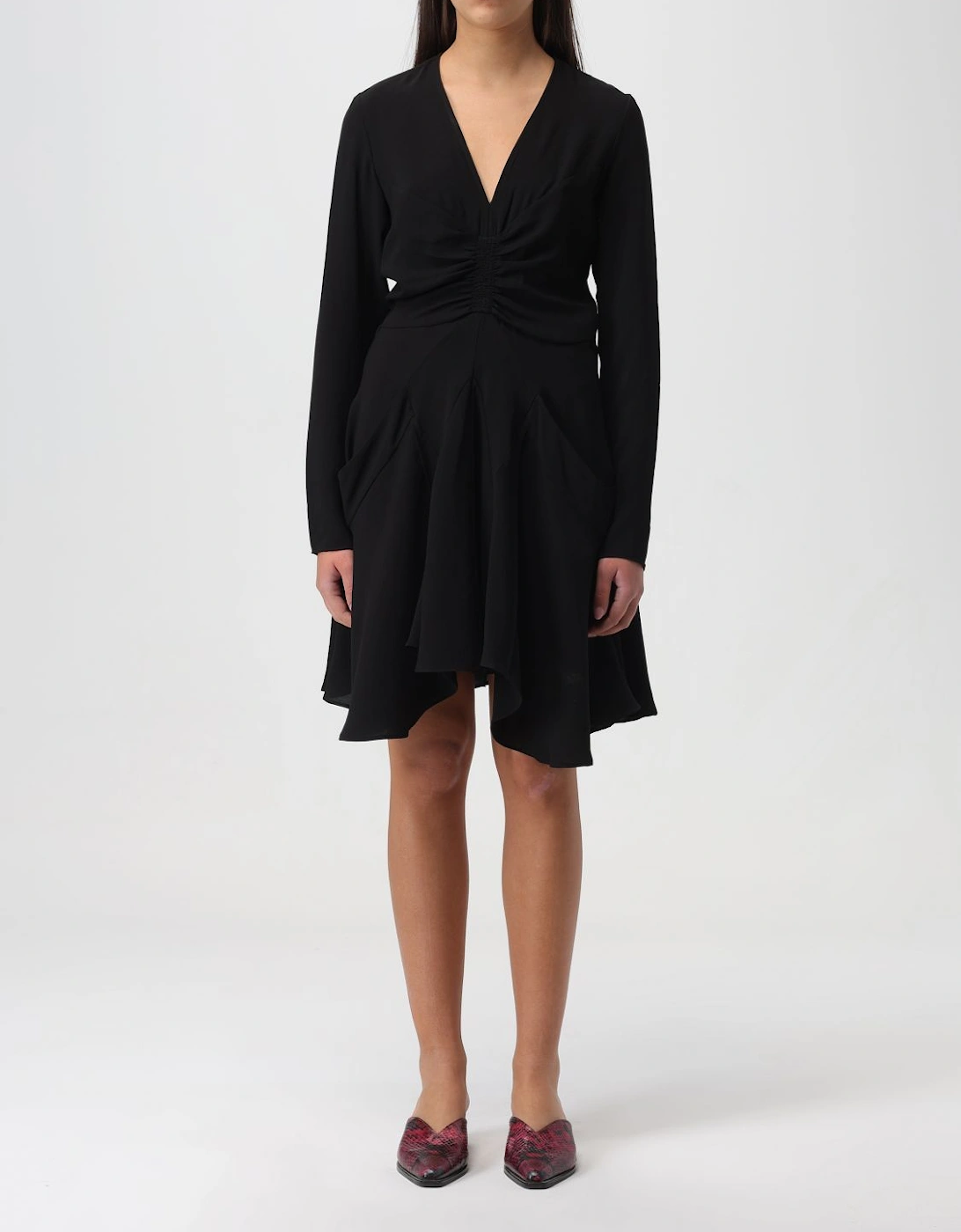 Silk Mini Dress VNeck, 4 of 3
